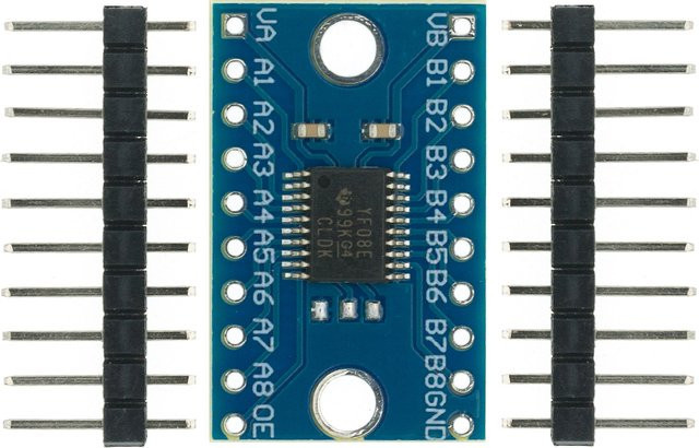 AITEXM ROBOT TXS0108E 8-Kanal-Logikpegelwandler Bidirektional 3,3 V 5 V in Blau - Bild 1