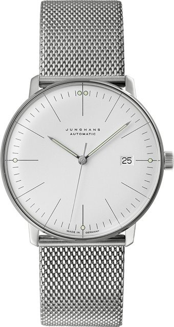 Junghans Armbanduhr Max Bill, Automatik, Edelstahl, 38 mm, Herren - Bild 1