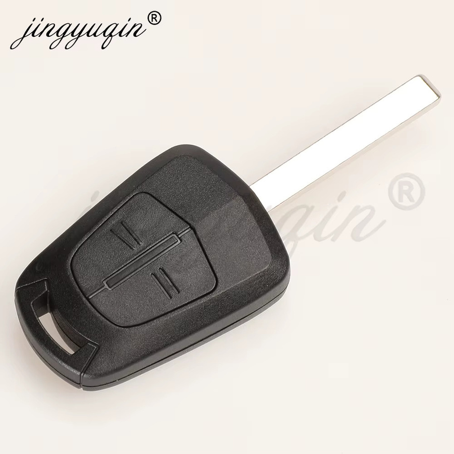 jingyuqin HU100 Fernbedienungs-Autoschlüsselgehäuse für Vauxhall Opel Corsa Agila Meriva inklusive Transponder-Chip-Ersatzgehäuse, Schwarz - Bild 2