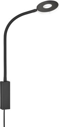 Fischer & Honsel Bettleuchte Cama LED Wandleuchte Schwarz B: 10 cm, H: 50 cm - Bild 1