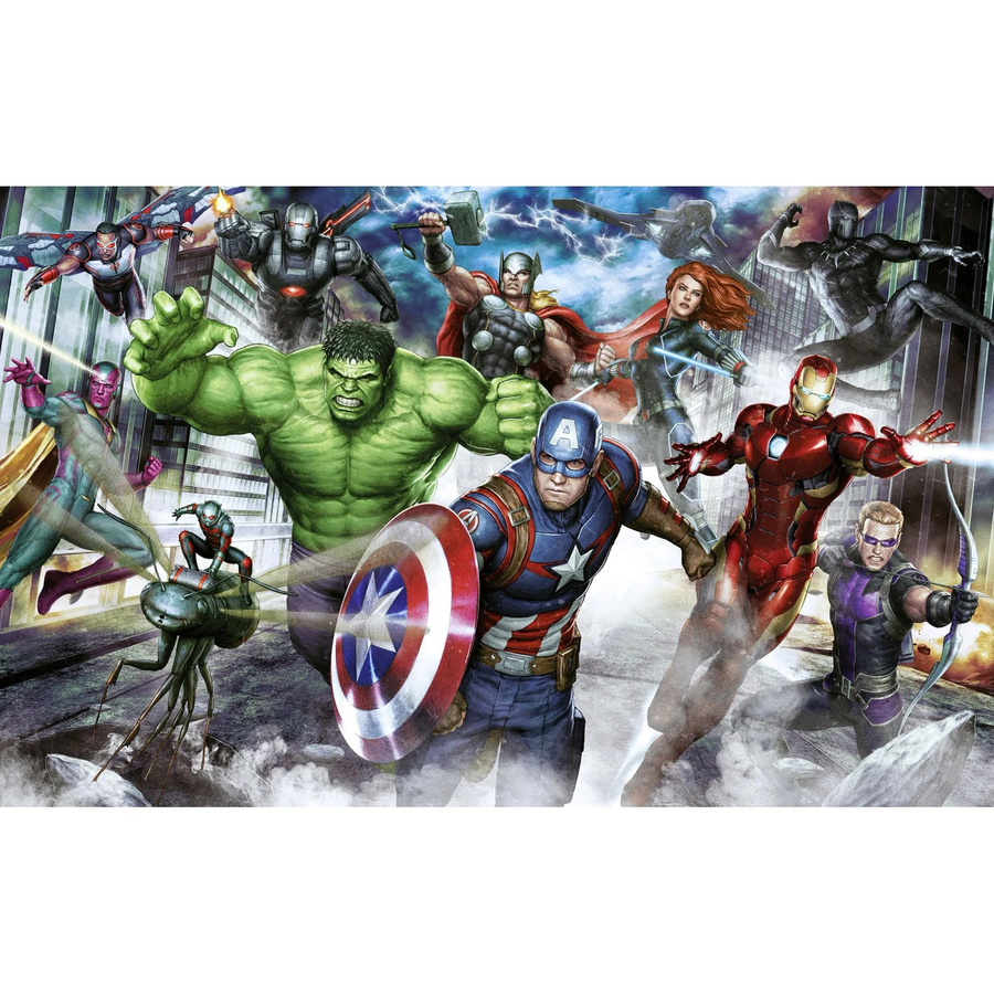 Komar Vlies Fototapete Marvel Avengers Assemble in Bunt - Bild 2
