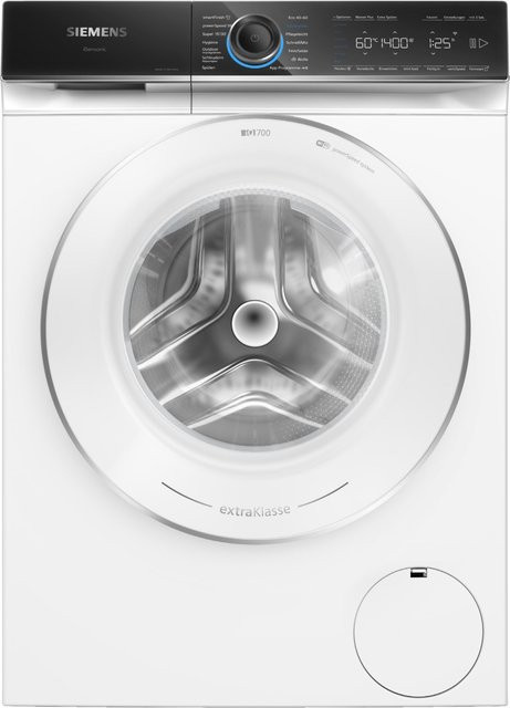 Siemens iQ700 Stand-Waschmaschine Frontlader WG44B2090 in Weiß, 9 kg, 1400 U/min - Bild 1