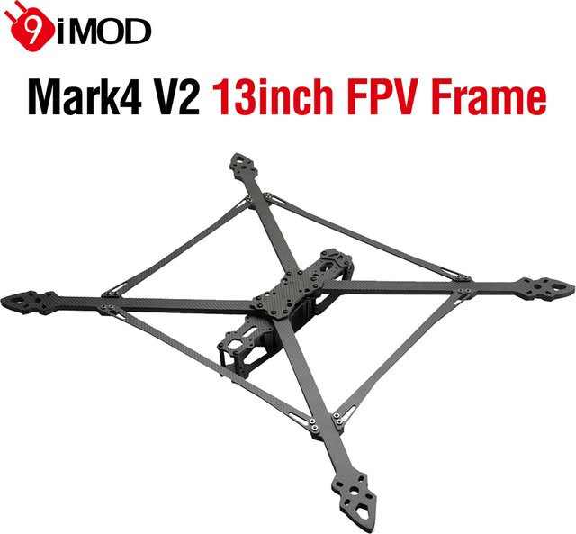 9IMOD Mark4 V2 FPV-Drohnenrahmen aus Kohlefaser in Schwarz, 13 Zoll, 539 mm Radstand, 6-8S kompatibel - Bild 1