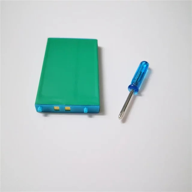 Ersatz-Li-Ionen-Akku für Nintendo GameBoy Advance SP mit 850 mAh und Schraubendreher-Werkzeug, Farbe: Grün - Bild 1