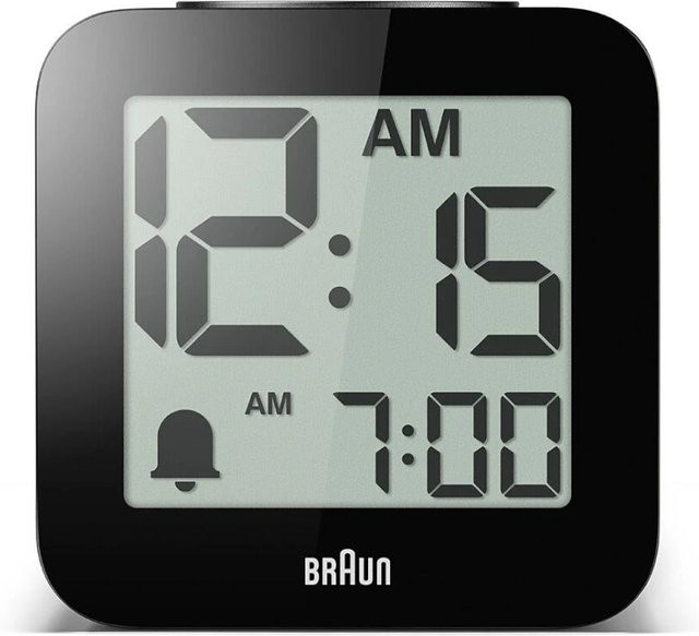 Braun BC25BP-DCF Sprechender Funk Digitalwecker in Schwarz und Grau - Bild 1