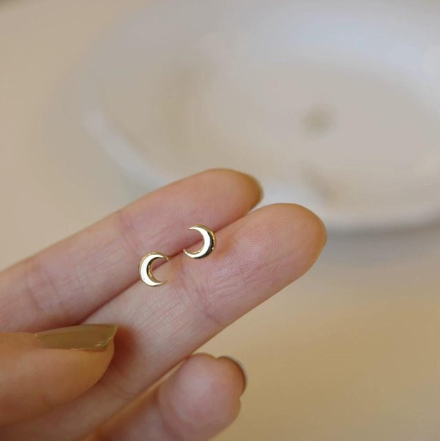 Lucky Star Jewelry Halbmond-Ohrringe, 925 Silber, Damen - Bild 1
