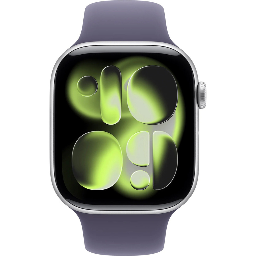 Apple Smartwatch, GPS, 46 mm, Aluminium, Silber, Nebelviolett, Unisex - Bild 2