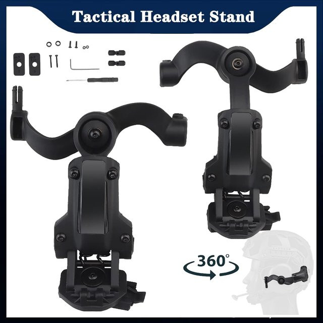 YANHAO Taktischer Helm ARC Rail Adapter für M31/M32 Headsets in Grün - Bild 1