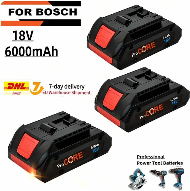 Bosch ProCORE 18V Li-Ionen-Akku 6,0Ah Schwarz Ersatz für BAT609 BAT618 mit BMS - Bild 1