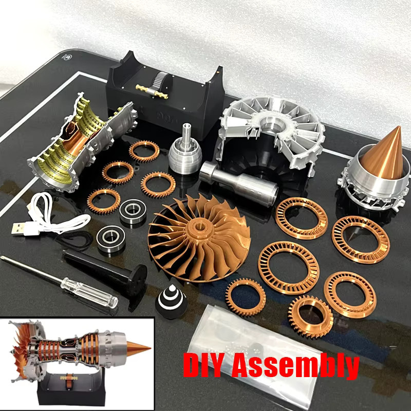FZXF Turbofan-Motormodellbausatz, mit elektrischer Geschwindigkeit regulierend, Spielzeug-Set - Bild 3