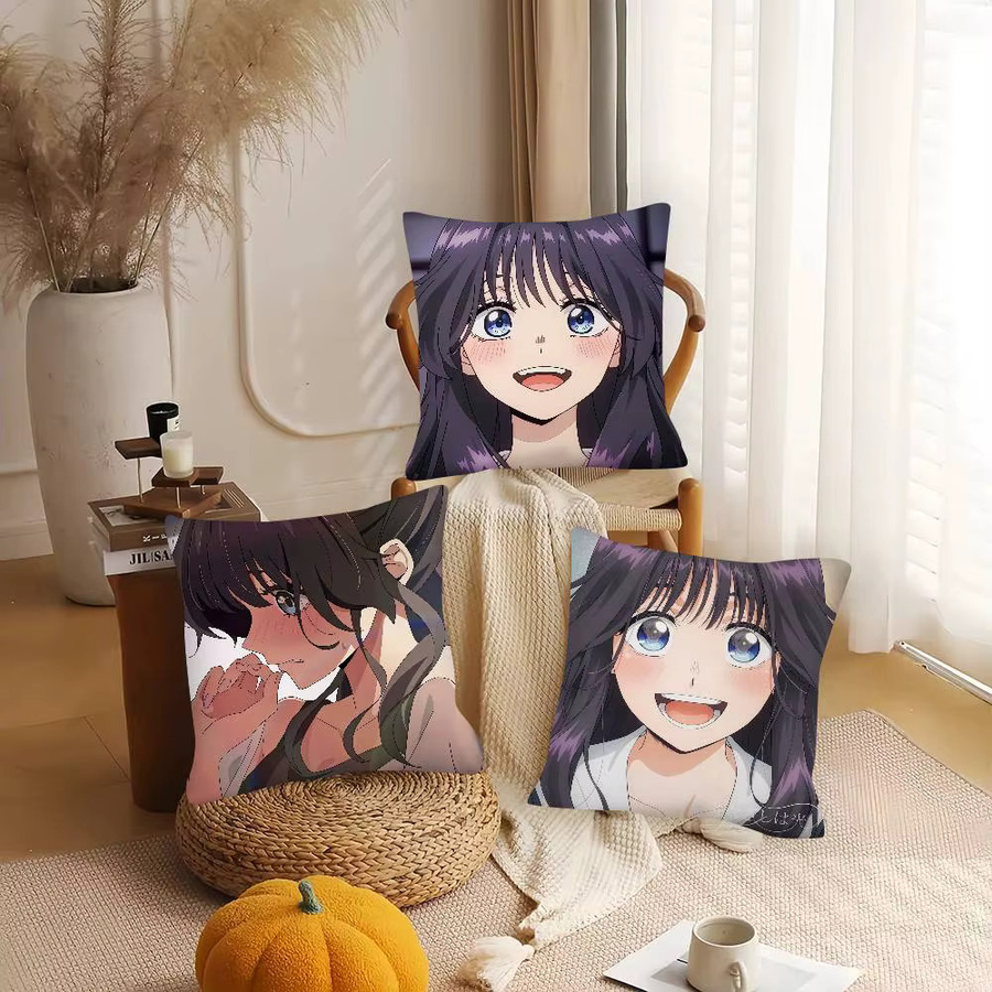 Kayou Kaoruko Waguri Hana Wa Kissenbezug, quadratischer Kissenbezug mit floralem Design, Mehrfarbig, B/T/H: 40 x 40 x 40 cm - Bild 4