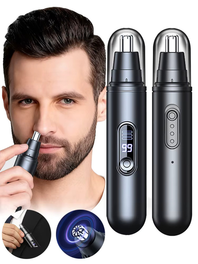 raugee Nasenhaarschneider, elektrischer Nasen- und Ohrenhaarentferner, Herren, schwarz - Bild 6