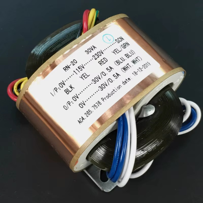 R Core Transformator 20W R20 Dual 6V Gold Kupfer Custom Shield Netzteil für Audio DAC und Kopfhörer Pre-Decoder 230V zu 2X6V - Bild 1