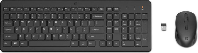 HP 330 Wireless Tastatur und Maus Set in Schwarz mit AZERTY-Layout (Frankreich) - Bild 1