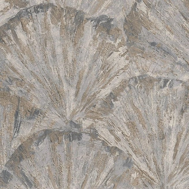 PROFHOME Vlies Tapete Abstrakt Spachtelputz in Grau Beige Platin, Breite: 0,53 m, Länge: 10,05 m - Bild 1