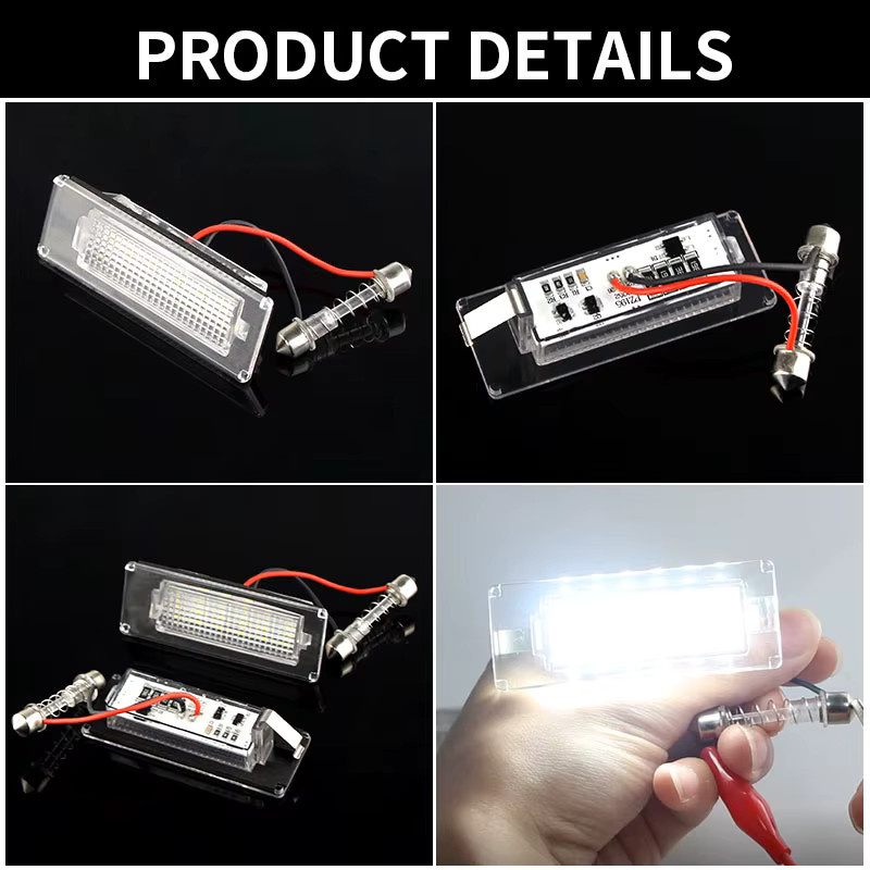 2 Stück LED Nummernschildbeleuchtung für Citroen Jumper, Peugeot Boxer und Fiat Ducato, CANbus-kompatibel, Marke APMATAUTO - Bild 4