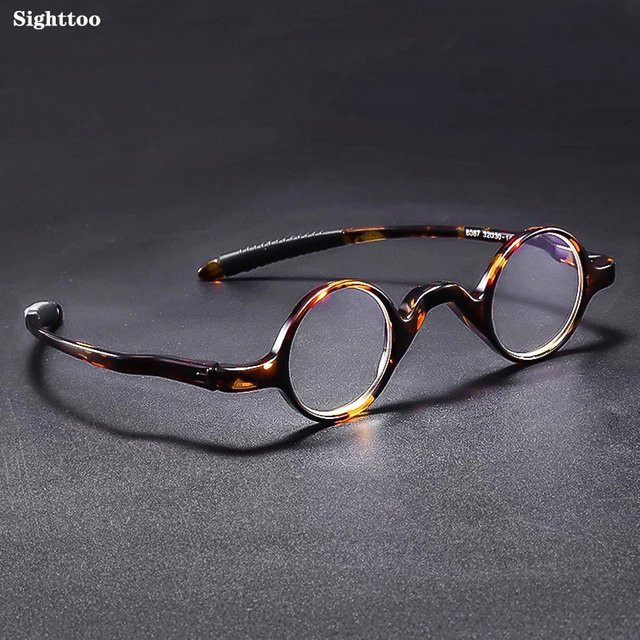 Sighttoo TR90 Lesebrille, Rund, Vollrand, Unisex, Braun - Bild 1