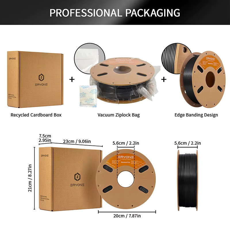 ERYONE Standard PLA Filament 1,75mm für FDM 3D-Drucker, 1kg - Bild 4