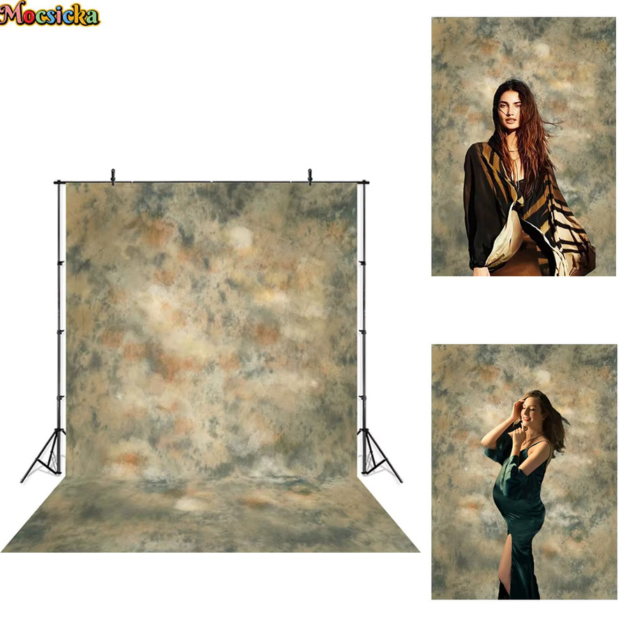 Mocsicka Fotohintergrund mit abstrakter Textur in Multicolour für Porträts, Neugeborenen- und Mutterschaftsfotografie im Fotostudio - Bild 2