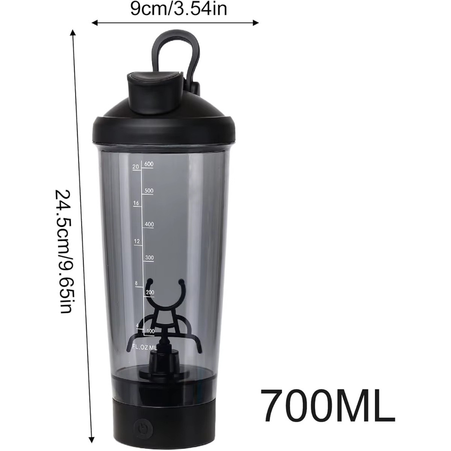 FEB.WIND Elektrischer Mischbecher zum Mixen von Proteinpulver, USB-wiederaufladbar und abnehmbar, Kunststoff - Bild 5