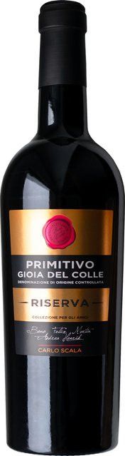 Carlo Scala Primitivo Riserva Rotwein, 2017, Apulien, trocken, 0,75 l - Bild 1