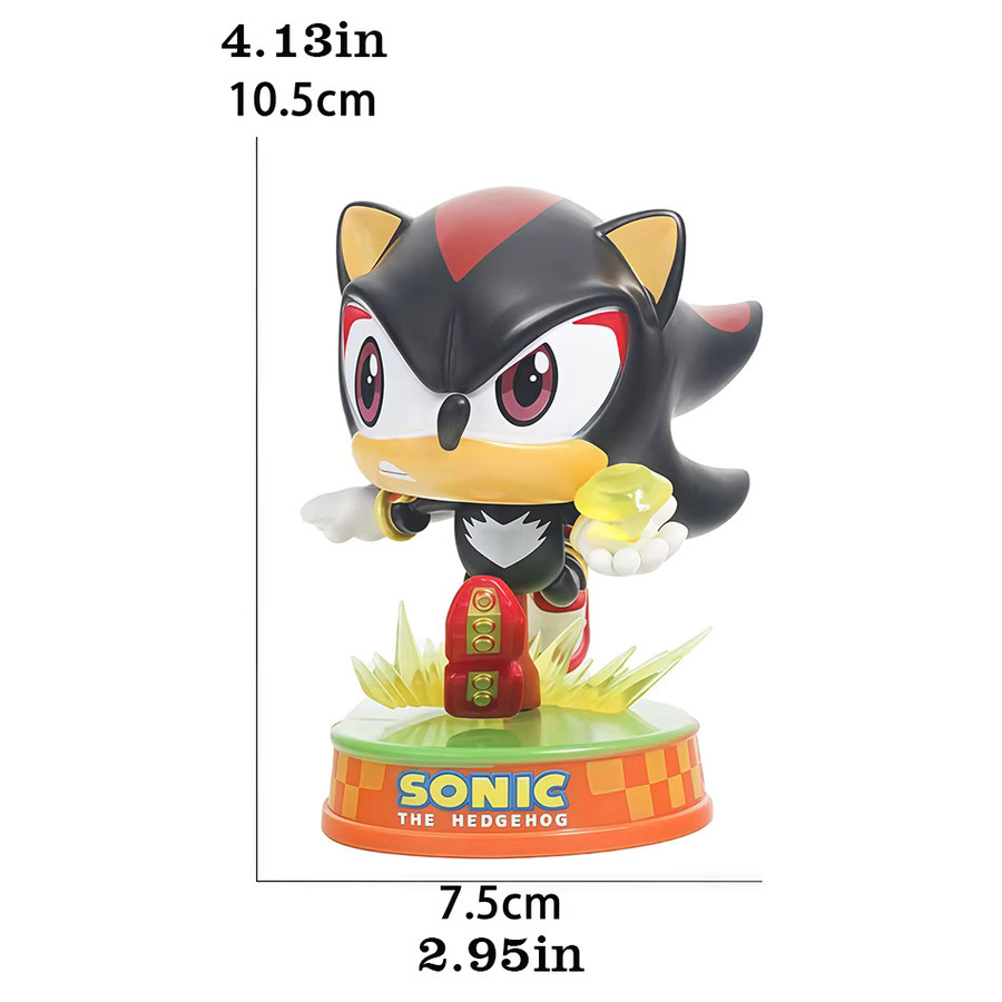 Sega Sonic & Shadow The Hedgehog Figur, Sammlermodell, Kunststoff - Bild 3