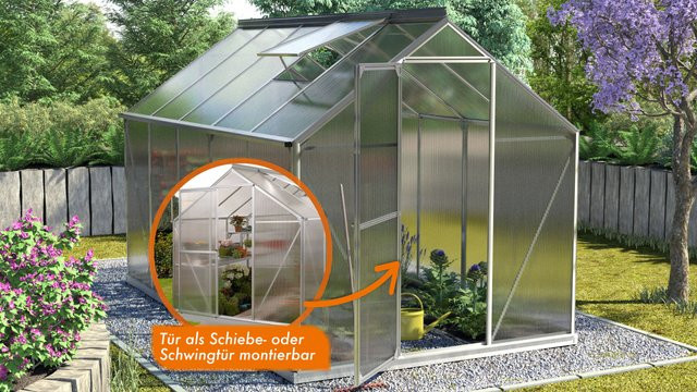 Vitavia Gewächshaus Triton 5000 mit Stahlfundament, eloxiertem Aluminium und 6 mm HKP-Verglasung, 5,0 m² - Bild 1