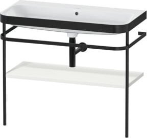 Duravit Möbelwaschtisch-Kombi Happy D.2 Plus in Weiß matt mit Konsole, B/T: 97,5 x 49 cm - Bild 1