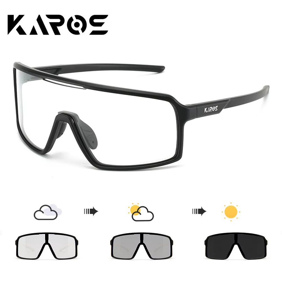 Karos Sonnenbrille, Vollrand, Kunststoff, Unisex, black - Bild 1