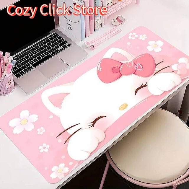 Potdemiel Schreibtischunterlage Anime Kawaii Mauspad in Rosa - Bild 1