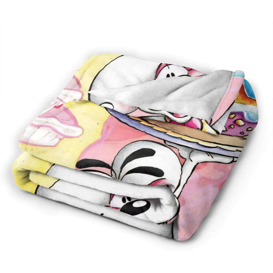 Diddl Plüschdecke aus Polyester für Kinder, Flanell-Überwurfdecke in Multicolour, weich und warm - Bild 3