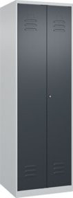 C+P PSA Doppel-Spind Classic PLUS mit 2 Abteilen, grau und anthrazit, H x B x T: 185 x 60 x 50 cm - Bild 1