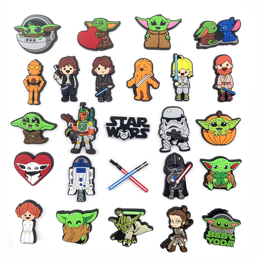 Star Wars Charms, 25 Stück/Set, Anime, PVC - Bild 3