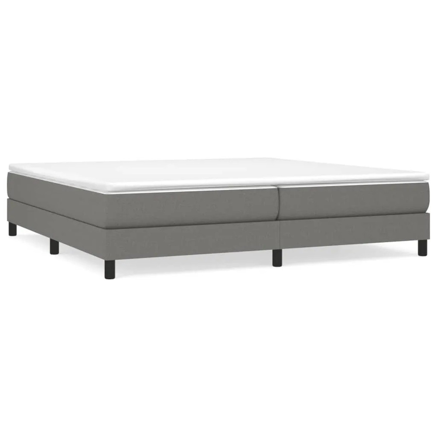 vidaXL Boxspringbett mit Matratze Hybrid-Design in Dunkelgrau, B/T: 200 x 200 cm - Bild 2