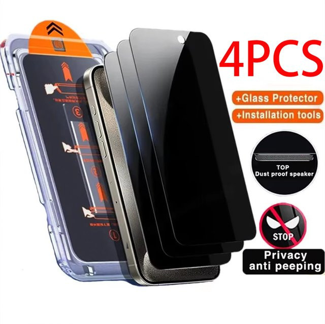 Xiaomi Sichtschutz-Displayschutz für Poco M7 F7 M6 Pro C75 M4 X3 F3 X7 X5 F5 M6 C65 M3 Pro C75 inklusive Installationswerkzeug - Bild 1