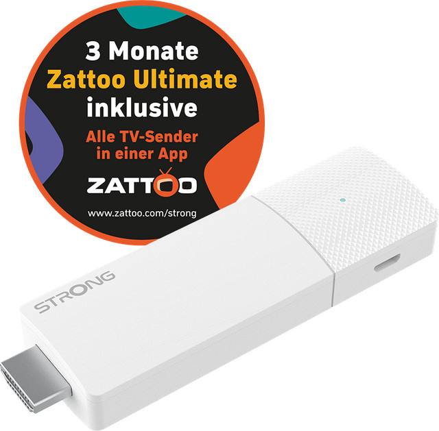 Strong LEAP-AIR Ultimate Google TV Streaming Stick 4K UHD in Weiß mit Bluetooth und Wi-Fi - Bild 1