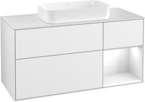 V&B Waschtischunterschrank Finion in Weiß lackiert, Breite: 120 cm, Tiefe: 50,1 cm, Höhe: 50,1 cm - Bild 1