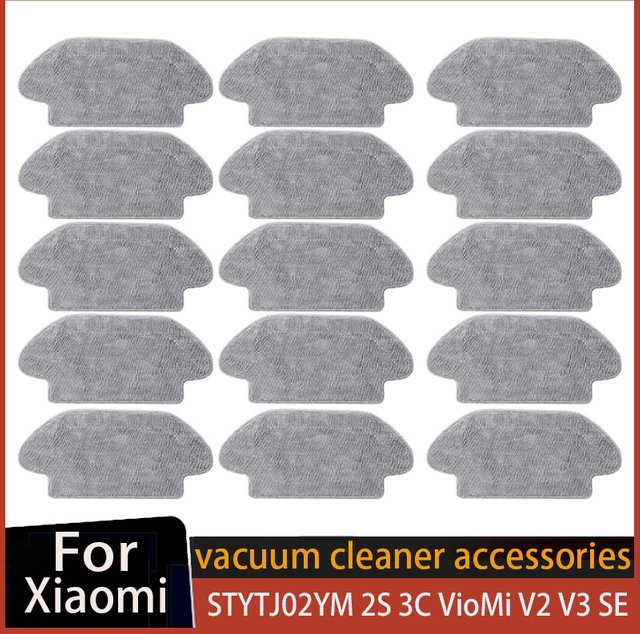 Ersatz Mopptuch in Grau für Xiaomi Mi Robot Vacuum Mop Pro STYTJ02YM XMSTJQR2S VioMi V2 V3 SE und Conga 3290 Staubsauger - Bild 1