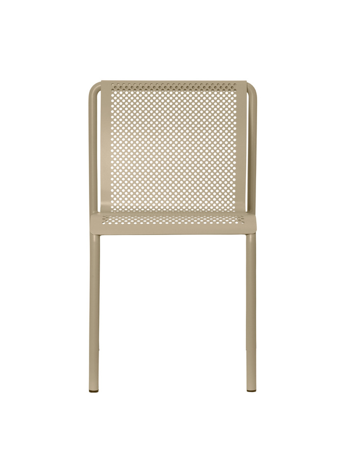 Ferm Living Dapple Outdoor Stuhl aus pulverbeschichtetem, verzinktem Stahl in Beige - Bild 2