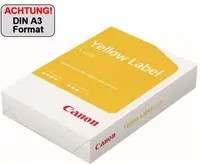 Canon Kopierpapier Yellow Label DIN A3, 80 g/m², Gelb, 500 Blatt - Bild 1