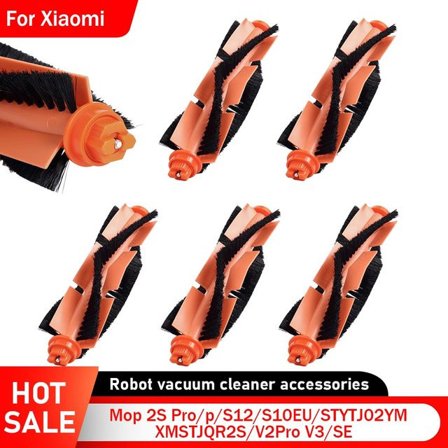 Ninja Rollenbürstenteile in Orange für Xiaomi S12 S10 STYTJ02YM Mop 2S Pro P 3C und Viomi SE V2 V2PRO V3 Staubsaugerzubehör Hauptbürste - Bild 1