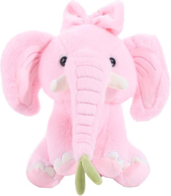 Yiran Health & Beauty Süßer Elefant mit Krone, Plüschtier, ab 3 Jahren - Bild 1
