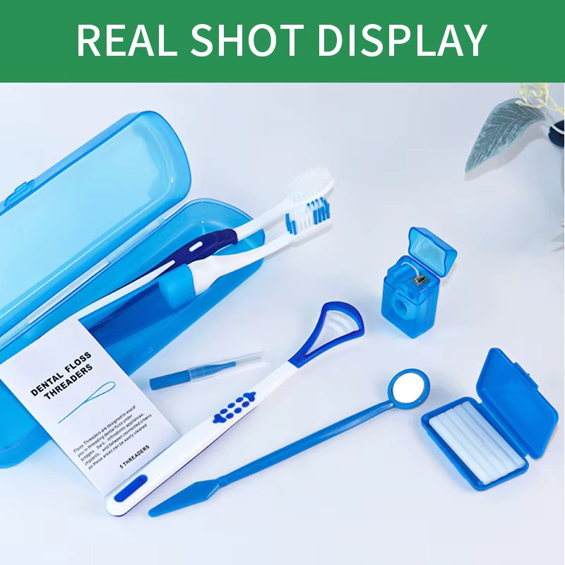Kingubznis Zahnpflegebürsten-Set, 8-teilig, für Zahnspangen - Bild 3