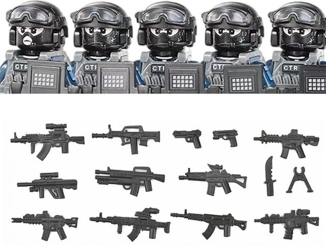 Yiran toy Stadtpolizei China PTU Sturmsoldat CTRU Figuren Bausteine - Bild 1