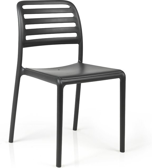 Nardi Costa Bistrot Stuhl aus Kunststoff in Blau oder Schwarz matt - Bild 1