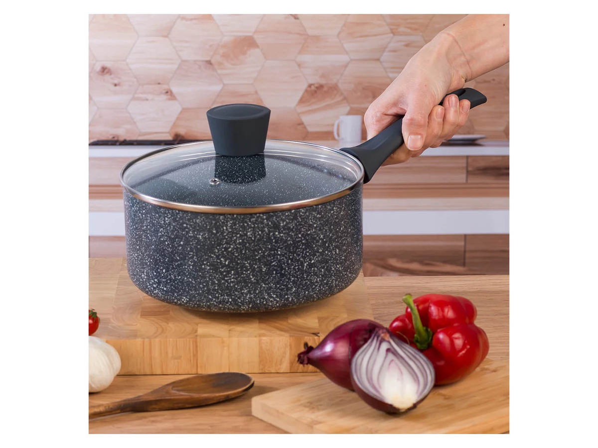 Russell Hobbs Saute Pan Nightfall Collection Blue Marble aus Aluminium mit Antihaftbeschichtung, Durchmesser: 20 cm - Bild 2