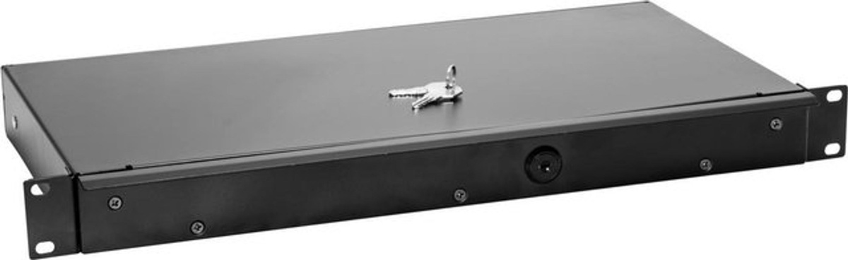 Omnitronic KE-1 19 Zoll Rackschublade mit Schloss, 1 HE, Schwarz - Bild 2
