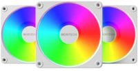 Montech GF120R V2 ARGB Gehäuselüfter in Weiß mit Multicolour Beleuchtung - Bild 1