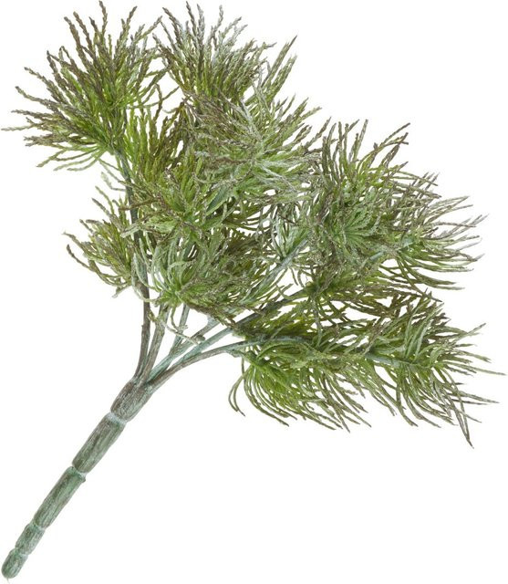 Künstlicher Flechten-Pick Freddy in Grün mit Drahtstiel - Bild 1