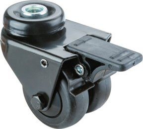 BS Rollen Apparatedoppelrolle B821.A85.050.06 in Schwarz aus Kunststoff - Bild 1